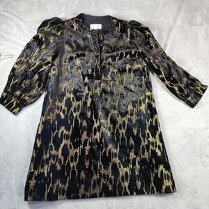 Pomander Place Velvet Burnout Mini Dress Womens L‎ Whimsygoth Old Money